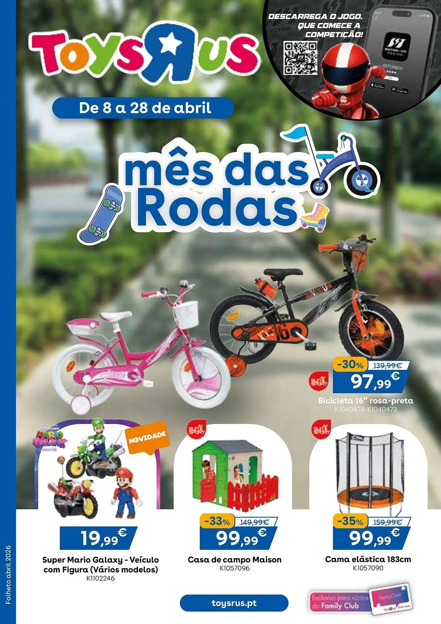 Folheto Catálogo Toys R Us de 8 de abril até 28 de abril 2026 - Pagina 1