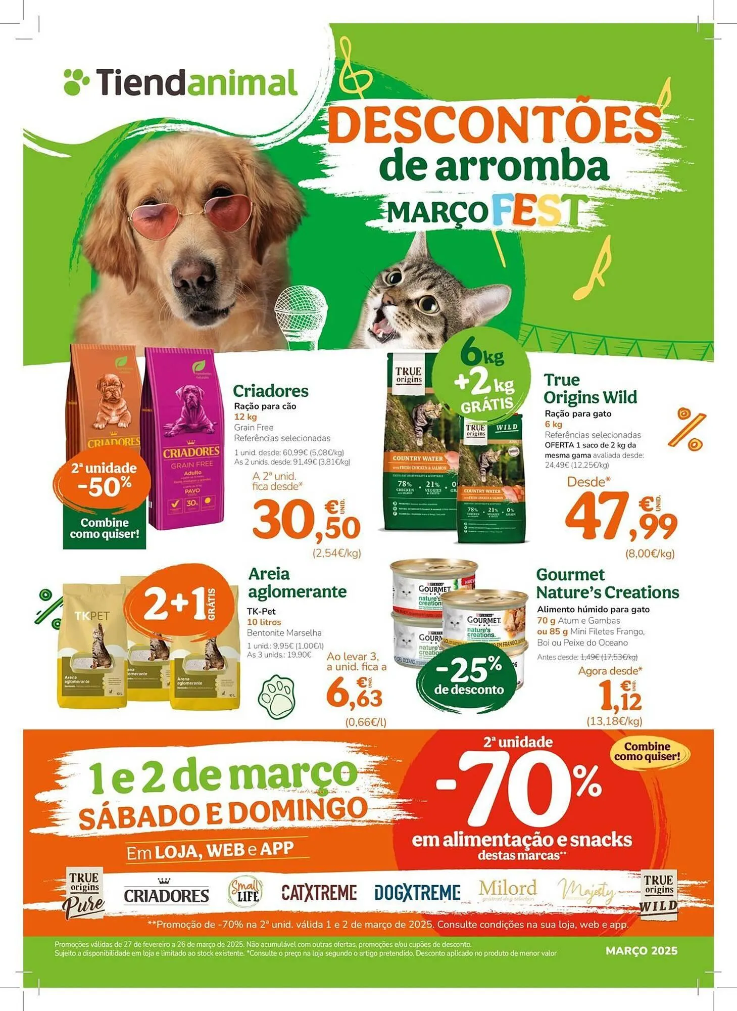 Folheto Folheto TiendAnimal de 27 de fevereiro até 26 de março 2025 - Pagina 1