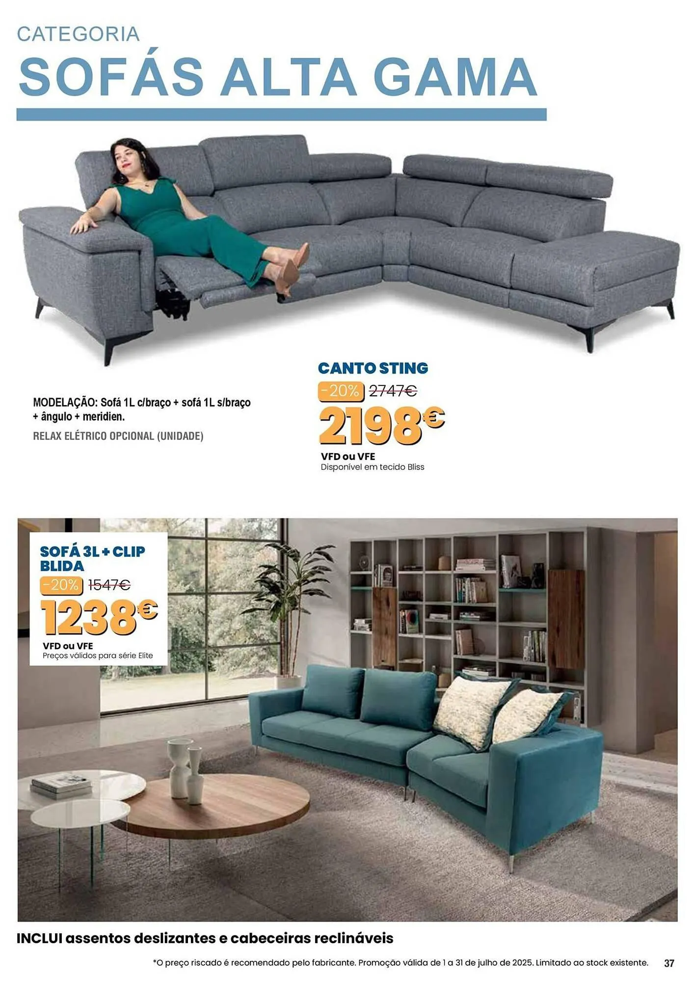 Folheto Folheto Hiper Centro do Móvel de 1 de julho até 31 de julho 2025 - Pagina 37