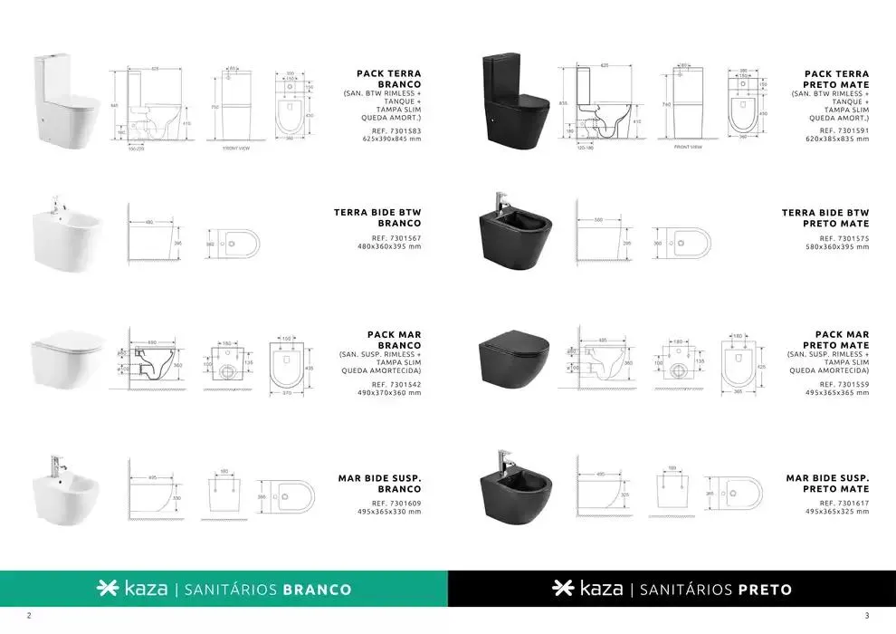 Folheto Catalogo sanitarios kaza v1 de 14 de novembro até 14 de maio 2025 - Pagina 2