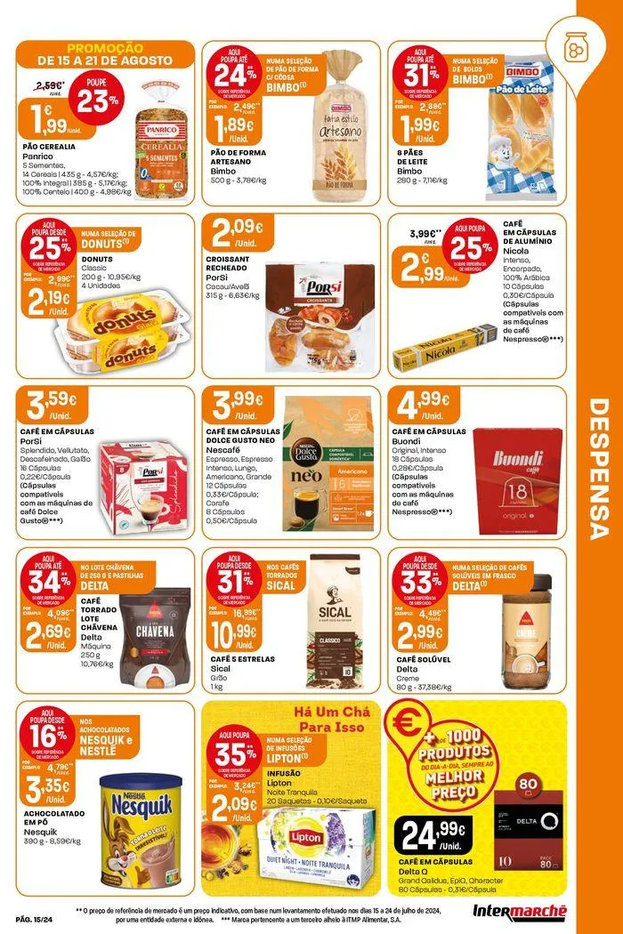 Folheto Folheto Super e Contact de 15 de agosto até 21 de agosto 2024 - Pagina 15