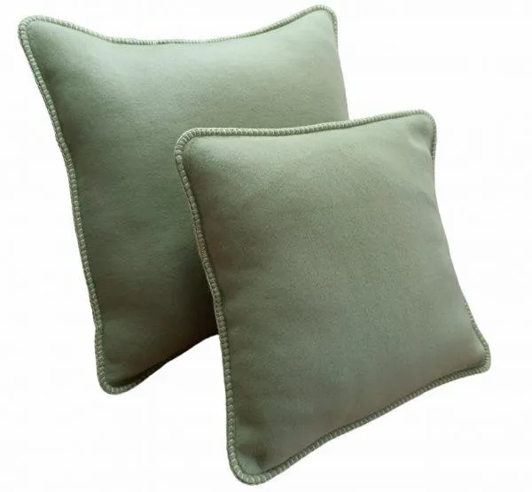 Capa de Almofada Polar Verde Oliva 40×40 cm