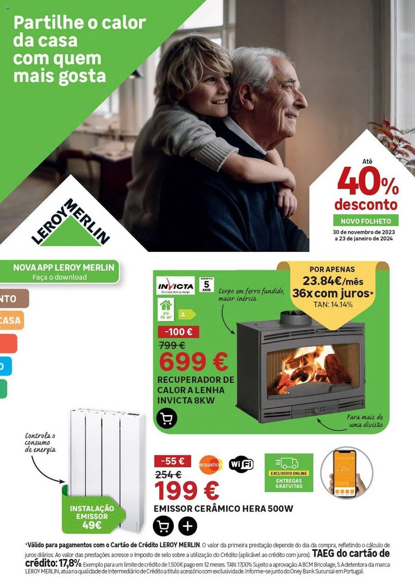 Folheto Folheto Leroy Merlin de 30 de novembro até 23 de janeiro 2024 - Pagina 1