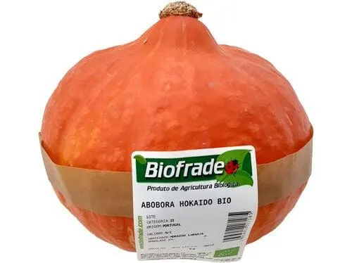 abóbora hokkaido bio embalada kg