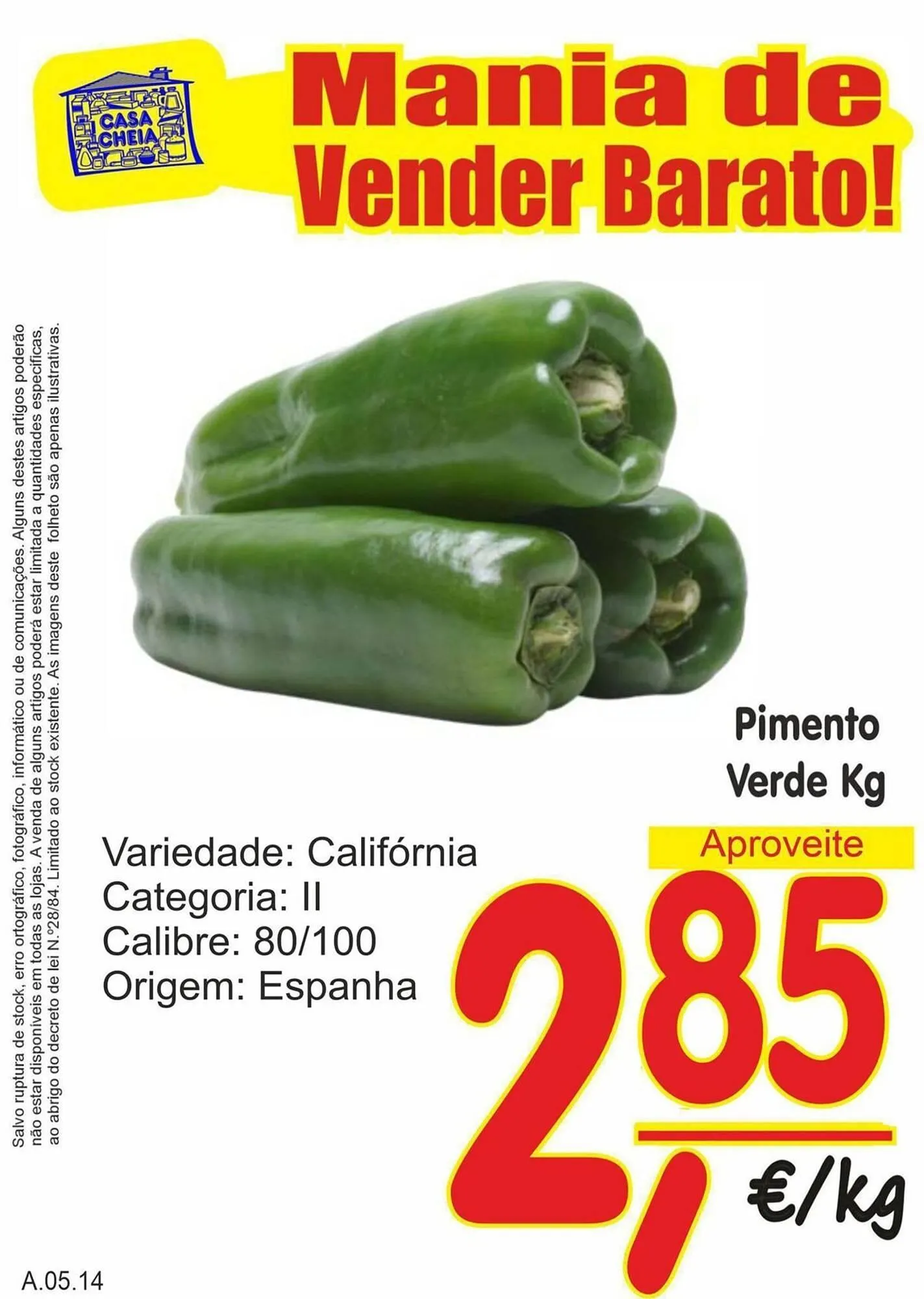 Folheto Folheto Casa Cheia de 9 de maio até 15 de maio 2025 - Pagina 1