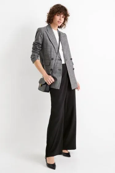 Cloth trousers - high waist - wide leg