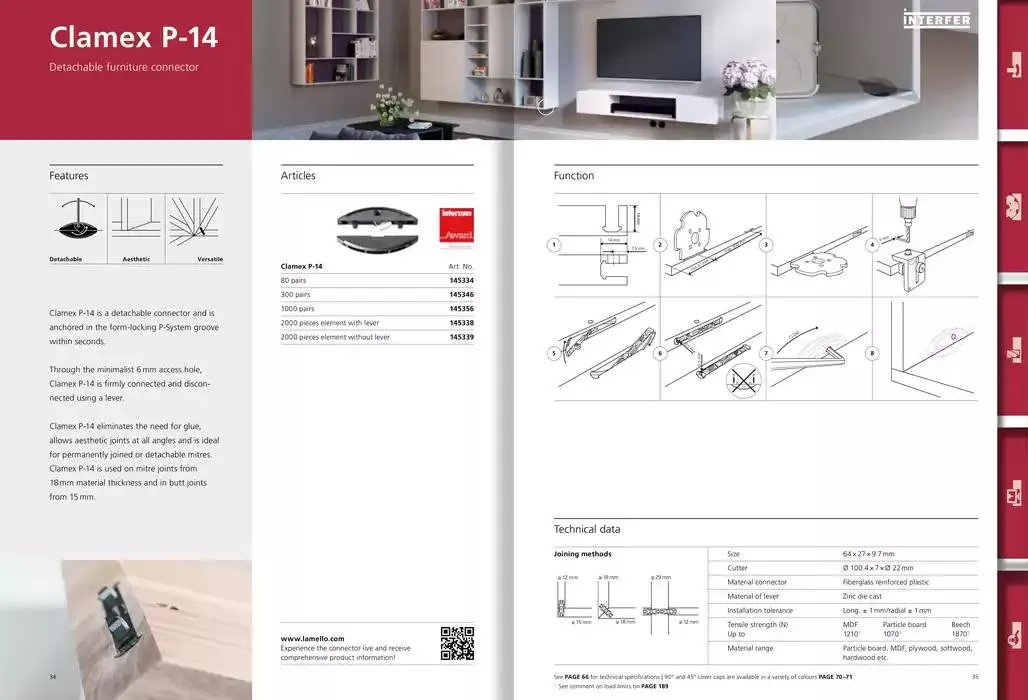 Folheto Novo! Catálogo Lamello 2025 de 6 de dezembro até 31 de dezembro 2025 - Pagina 18