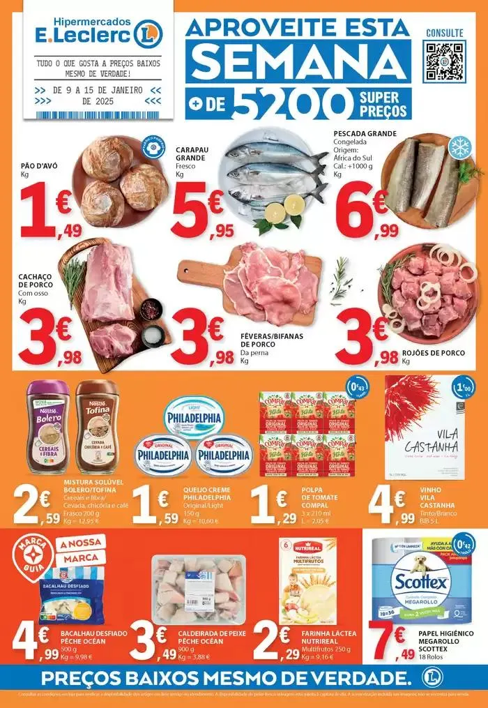 Folheto Pechinchas exclusivas de 9 de janeiro até 15 de janeiro 2025 - Pagina 1