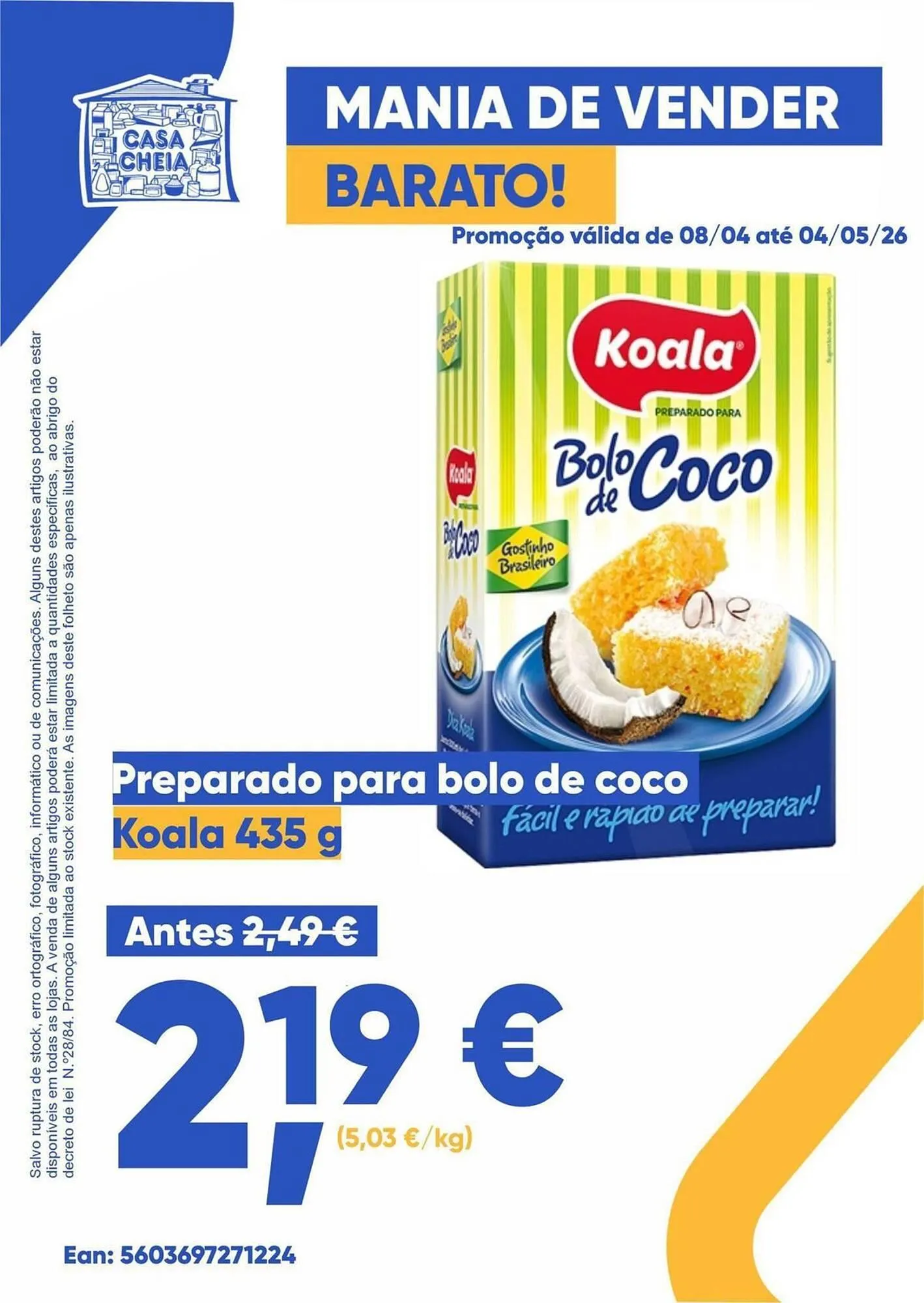 Folheto Folheto Casa Cheia de 9 de abril até 4 de maio 2026 - Pagina 1