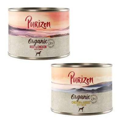 Purizon Organic 24 x 200 g comida húmida para cães a preço especial!