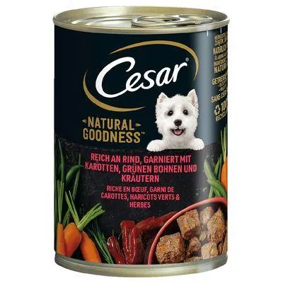 Cesar Natural Goodness 12 x 400 g em promoção: 9 + 3 grátis!