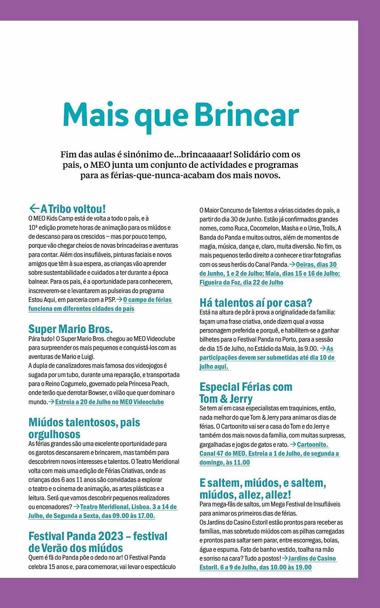 Folheto Folheto MEO de 6 de julho até 31 de julho 2023 - Pagina 57