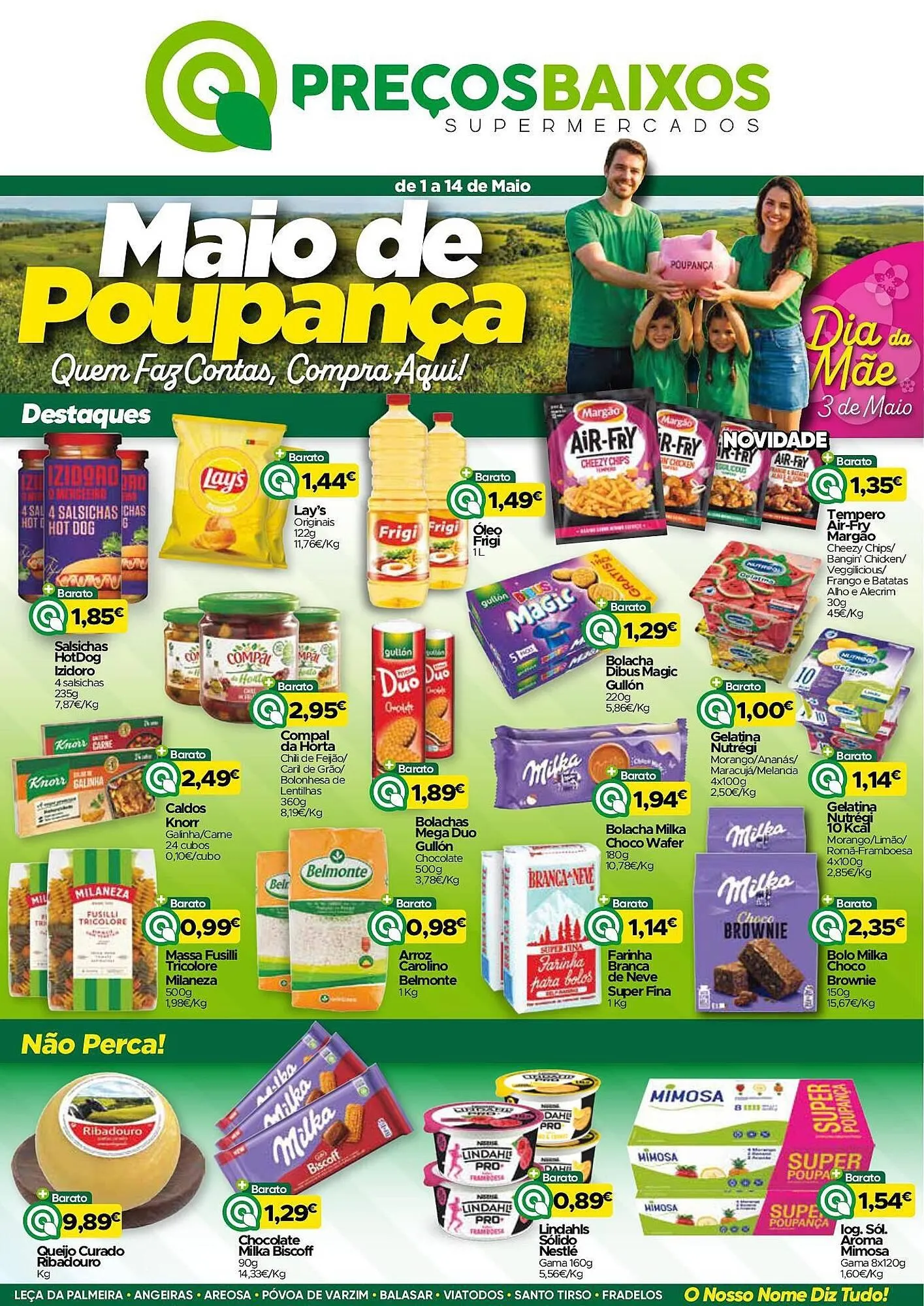 Folheto Folheto Supermercados Preços Baixos de 1 de maio até 14 de maio 2026 - Pagina 1