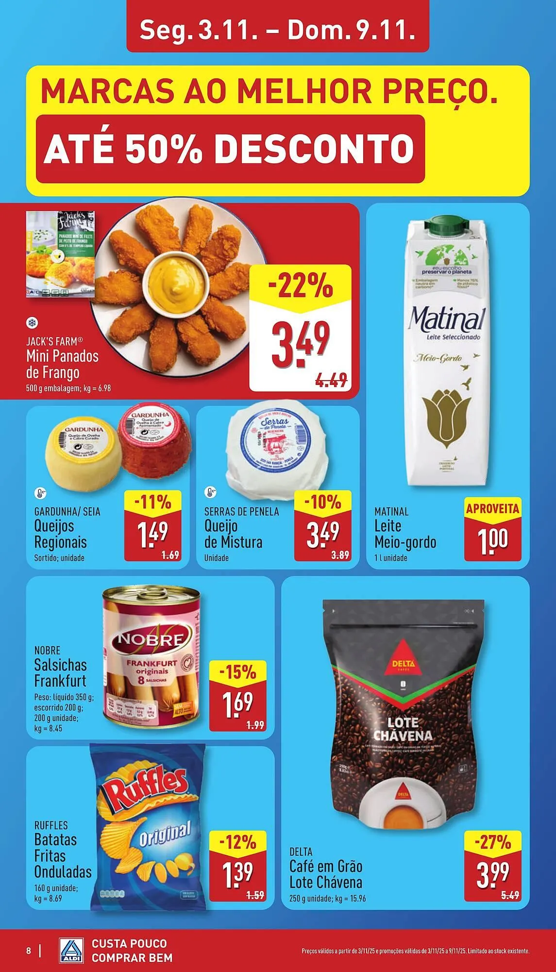Folheto Folheto ALDI de 3 de novembro até 9 de novembro 2025 - Pagina 8
