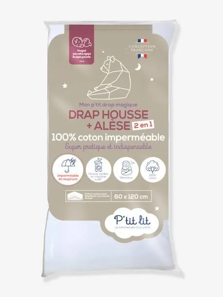 Lençol mágico 2 em 1: lençol-capa/proteção - P'TIT LIT