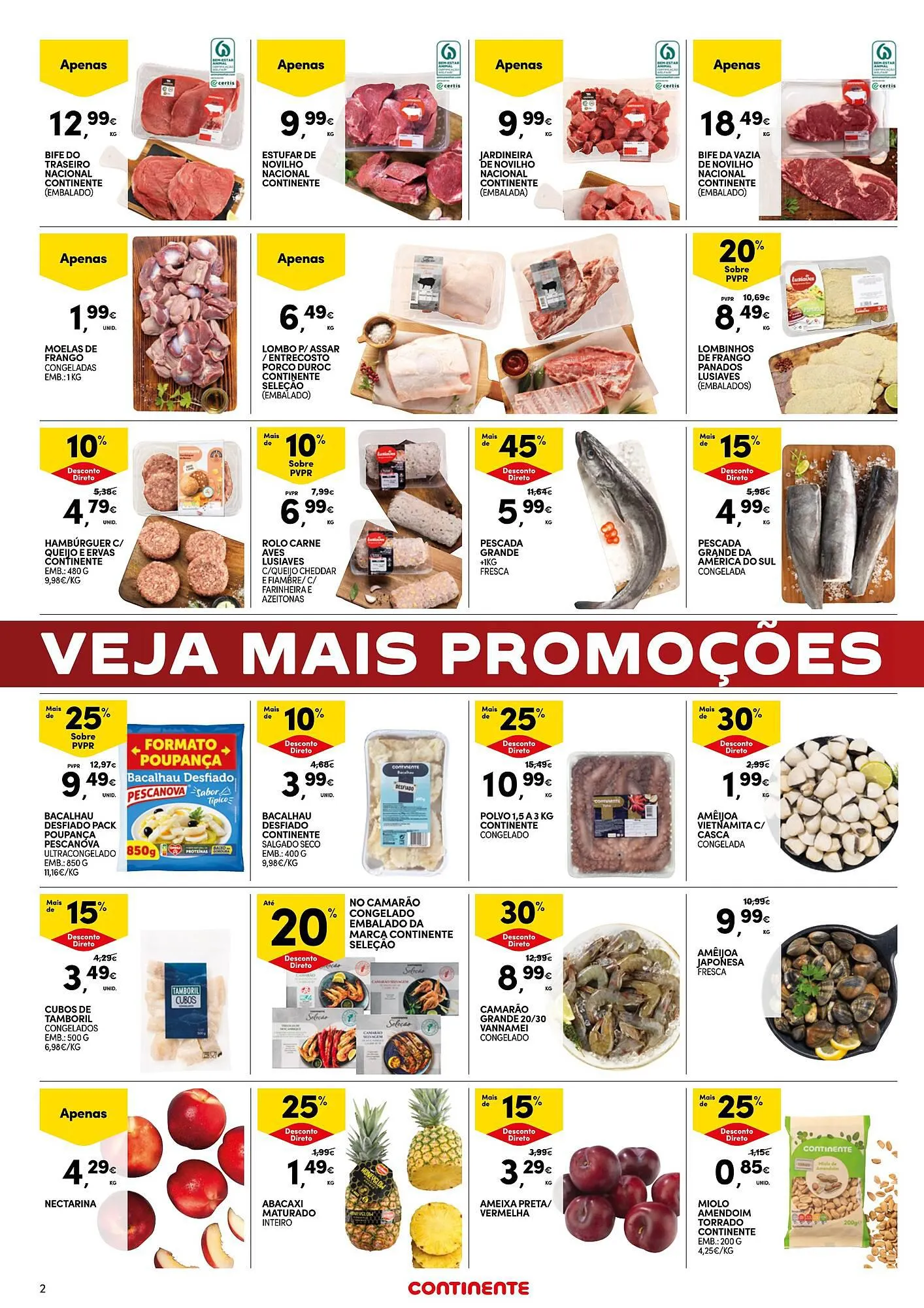 Folheto Folheto Continente Fim de Semana de 9 de fevereiro até 12 de fevereiro 2024 - Pagina 2