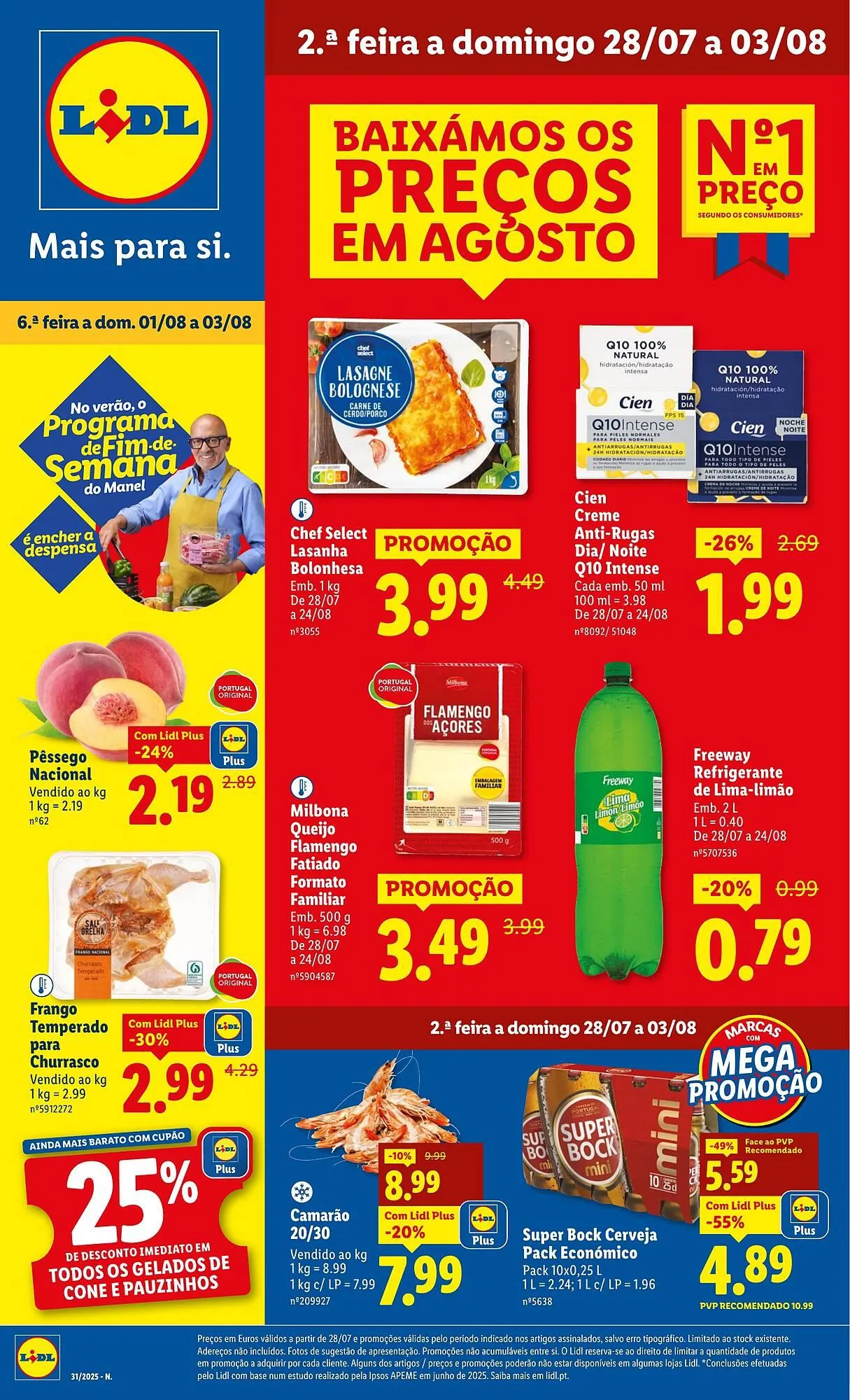 Folheto Folheto Lidl de 28 de julho até 3 de agosto 2025 - Pagina 1