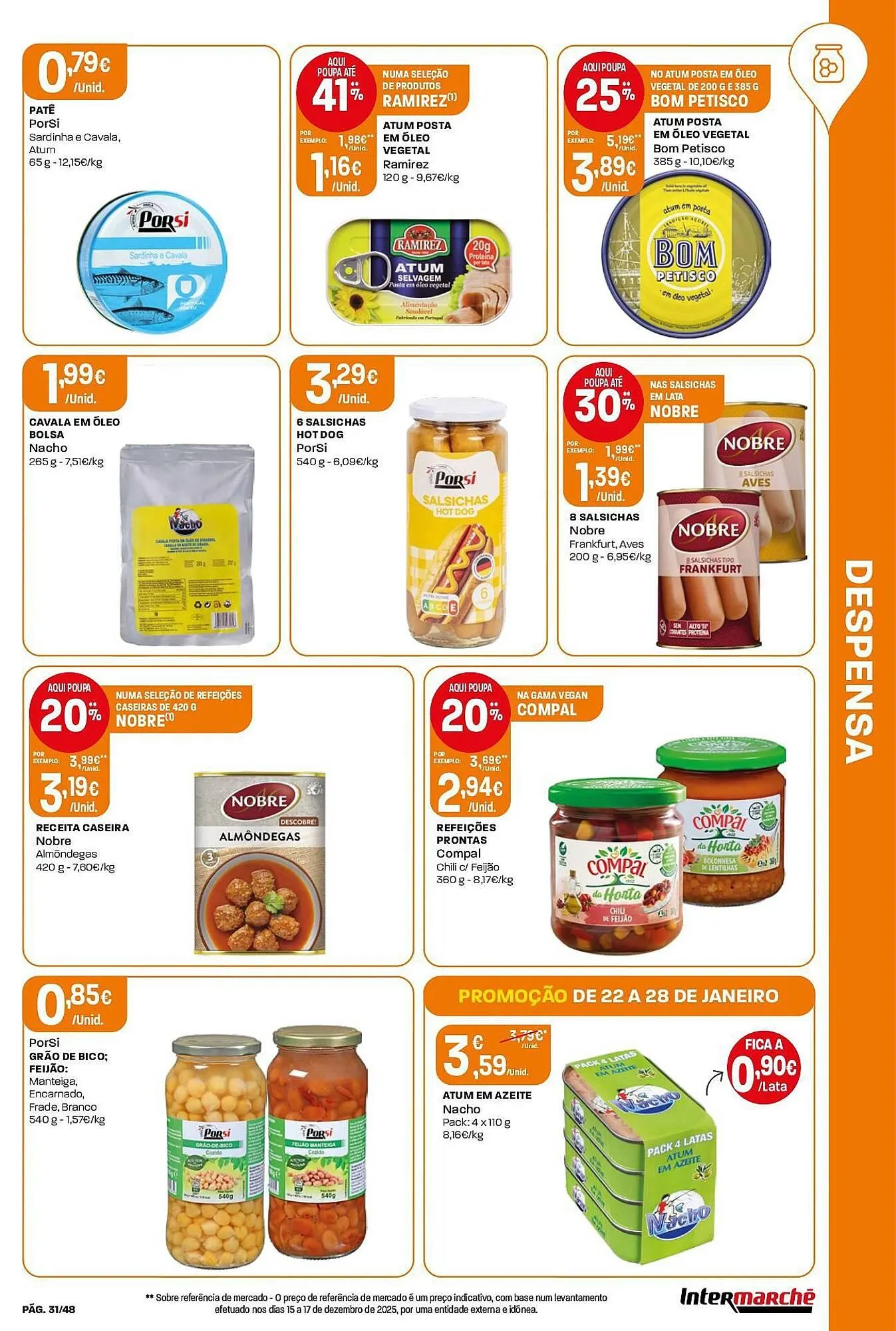 Folheto Folheto Intermarché de 22 de janeiro até 28 de janeiro 2026 - Pagina 31