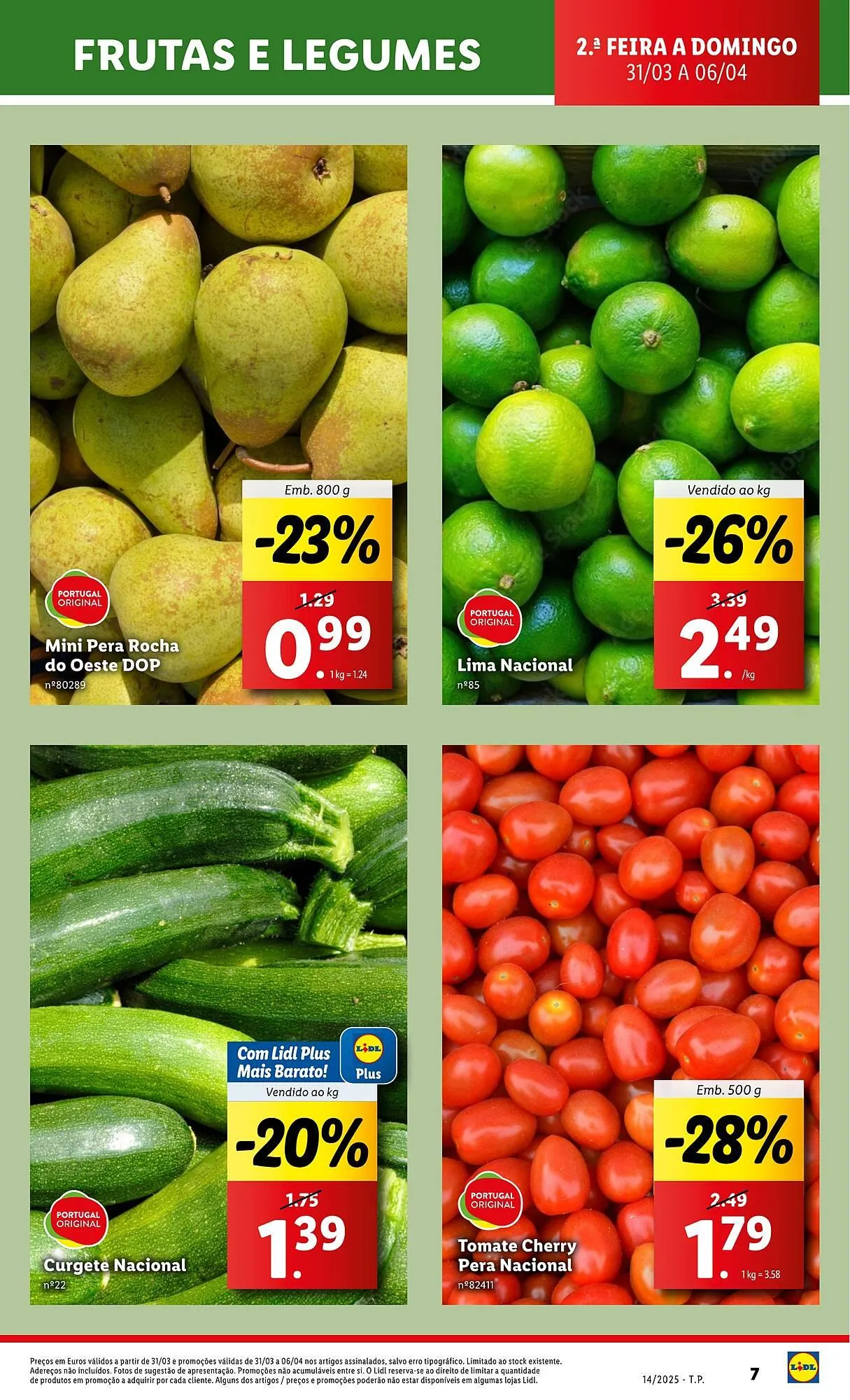 Folheto Folheto Lidl de 31 de março até 6 de abril 2025 - Pagina 7