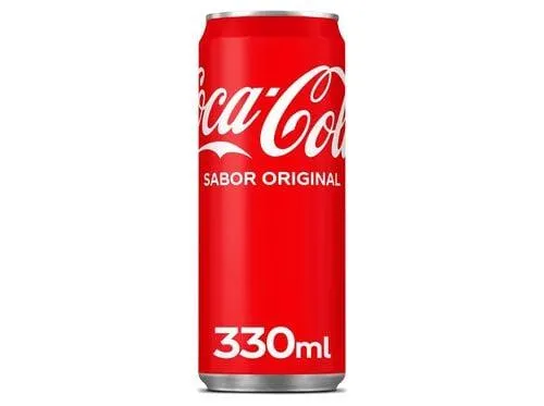 refrigerante com gás coca-cola original lata 0.33l