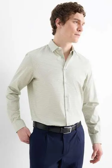 Business shirt - regular fit - kent collar - easy-iron - patterned