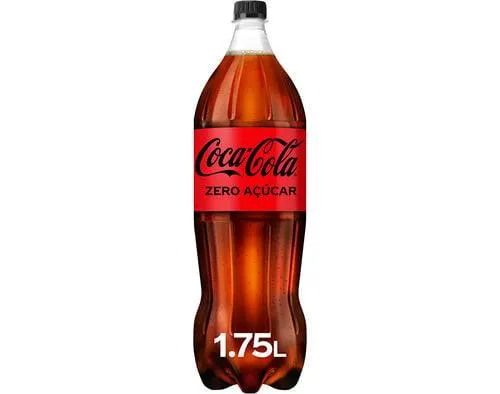 refrigerante com gás coca-cola zero açúcar 1.75l