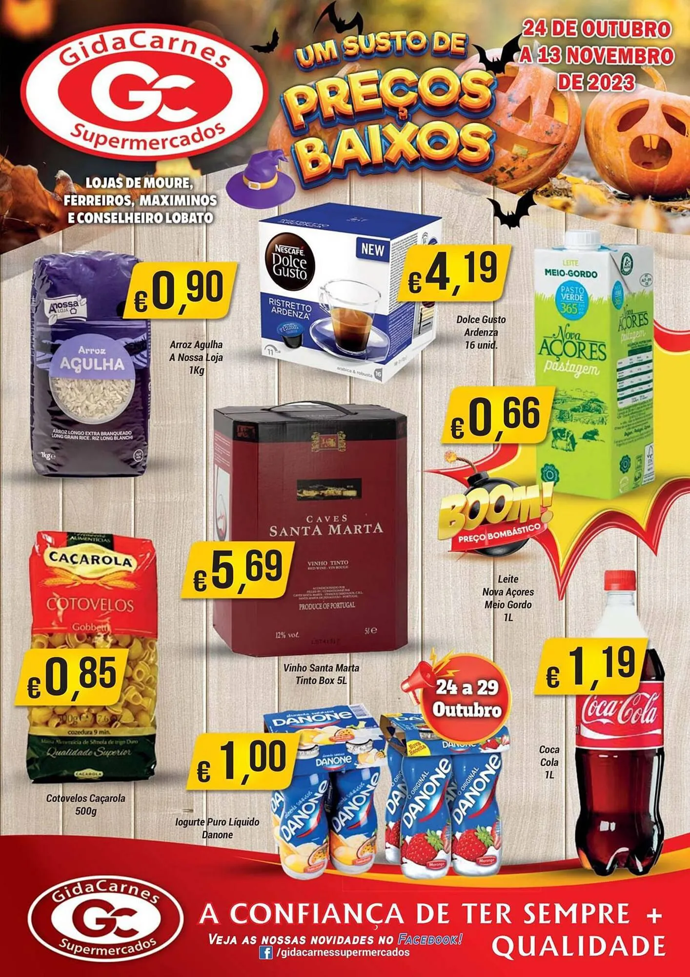 Folheto Folheto GidaCarnes Supermercados de 24 de outubro até 13 de novembro 2023 - Pagina 1