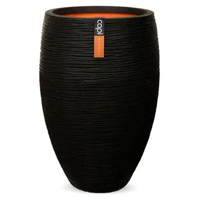 Capi Vaso Nature Rib elegante Deluxe 45x72 cm preto