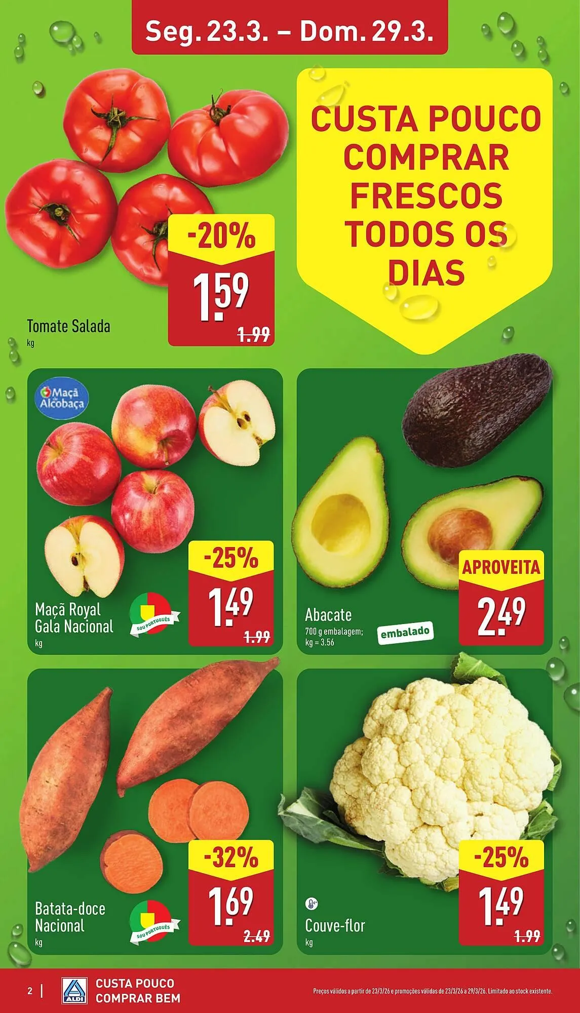 Folheto Folheto ALDI de 23 de março até 29 de março 2026 - Pagina 2