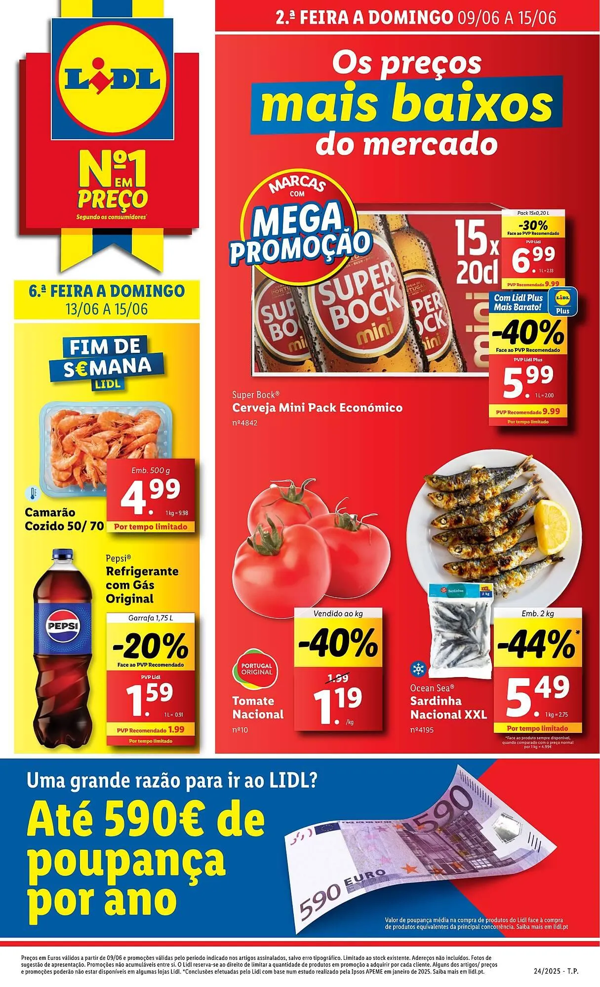 Folheto Folheto Lidl de 9 de junho até 15 de junho 2025 - Pagina 1