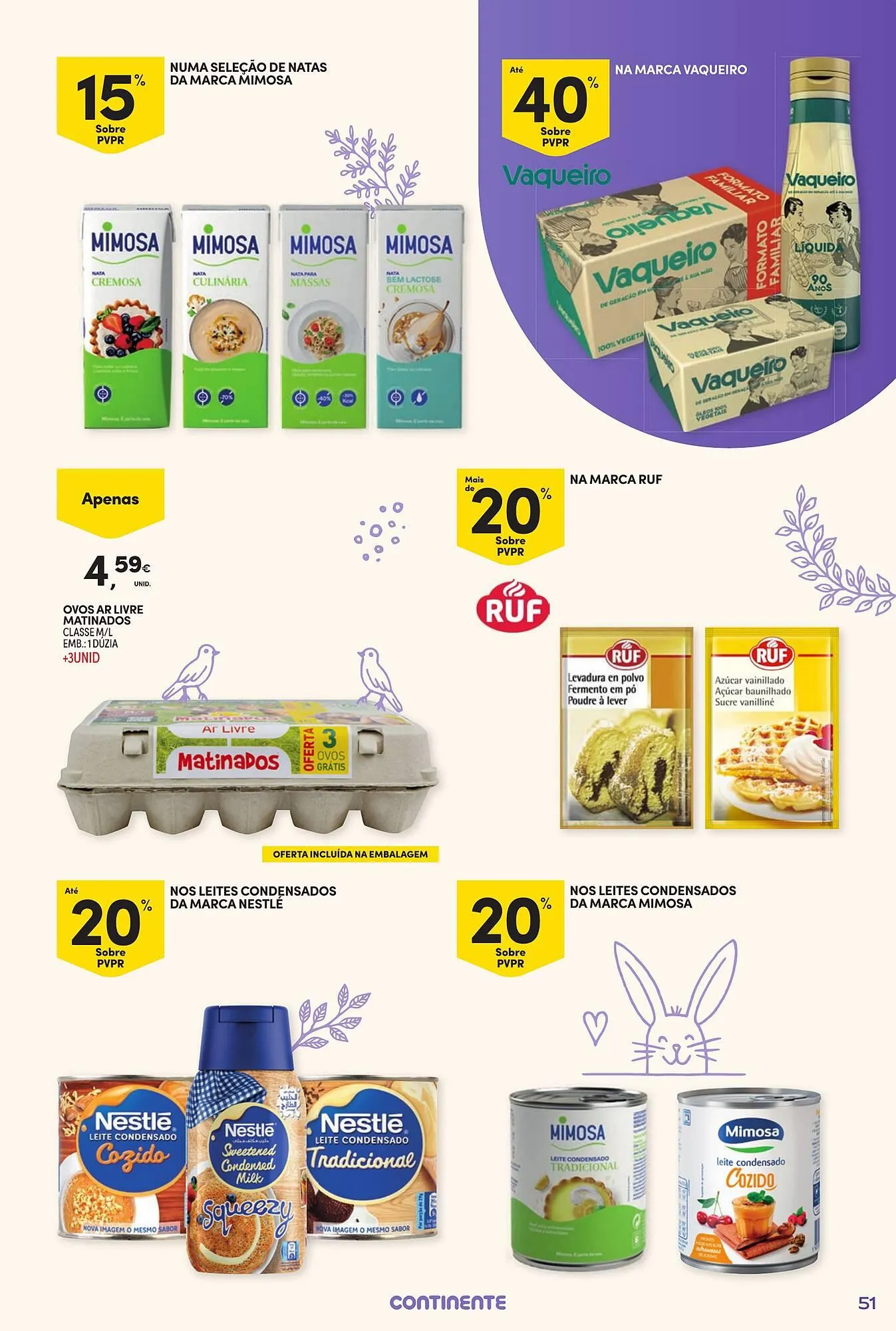 Folheto Folheto Continente de 17 de março até 5 de abril 2026 - Pagina 51