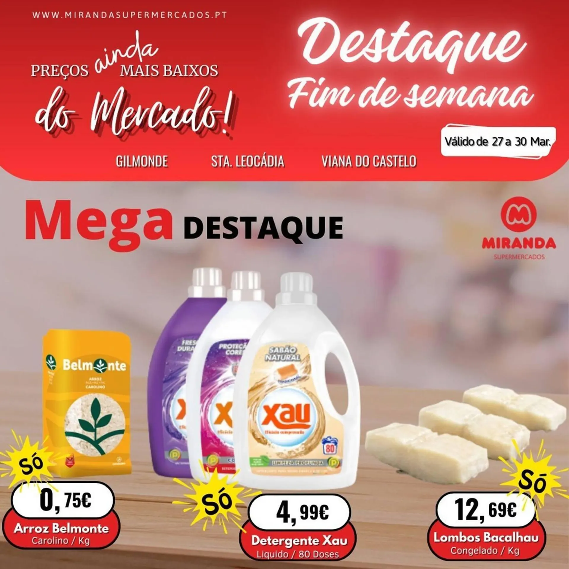 Folheto Folheto Miranda Supermercados de 28 de março até 30 de março 2025 - Pagina 1