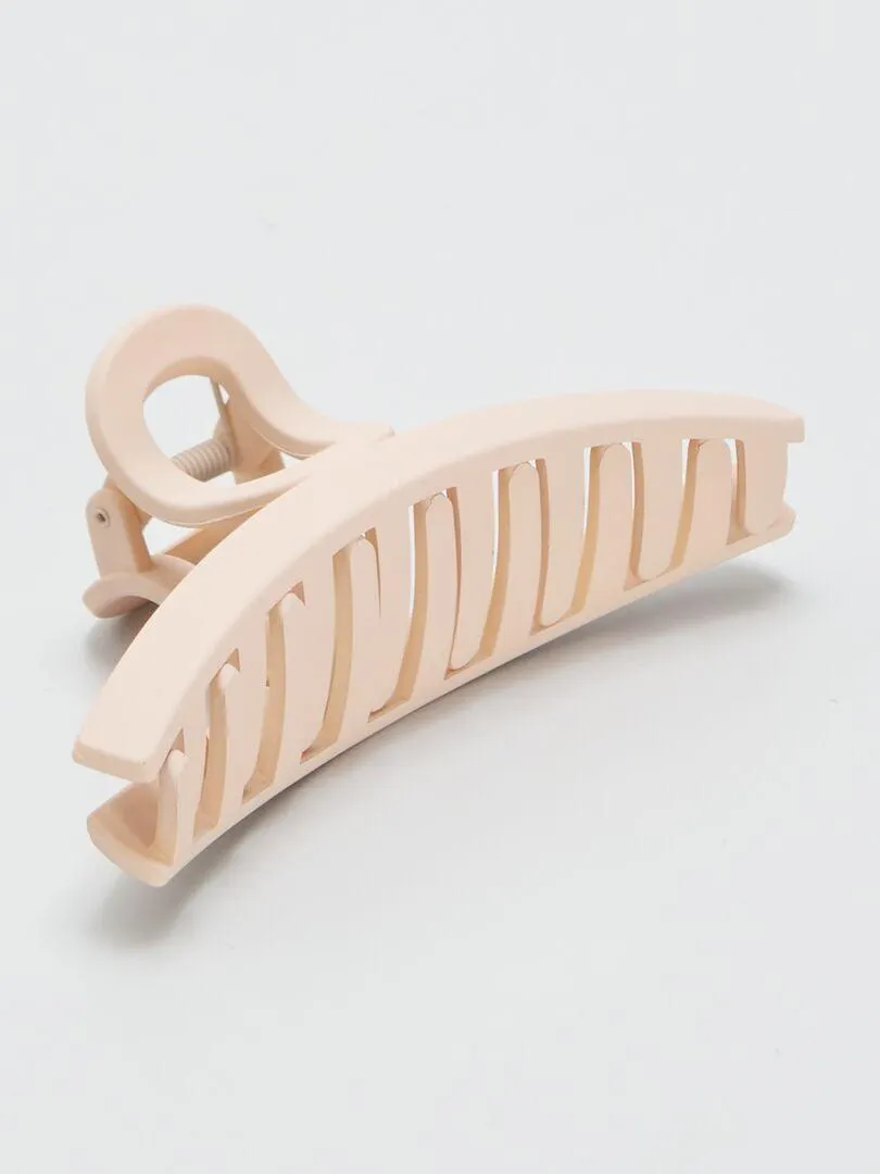 Pince crabe effet mat - beige