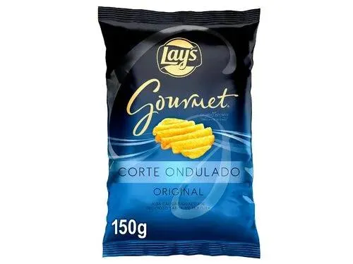 batata frita ondulada lay's gourmet wavy 150g