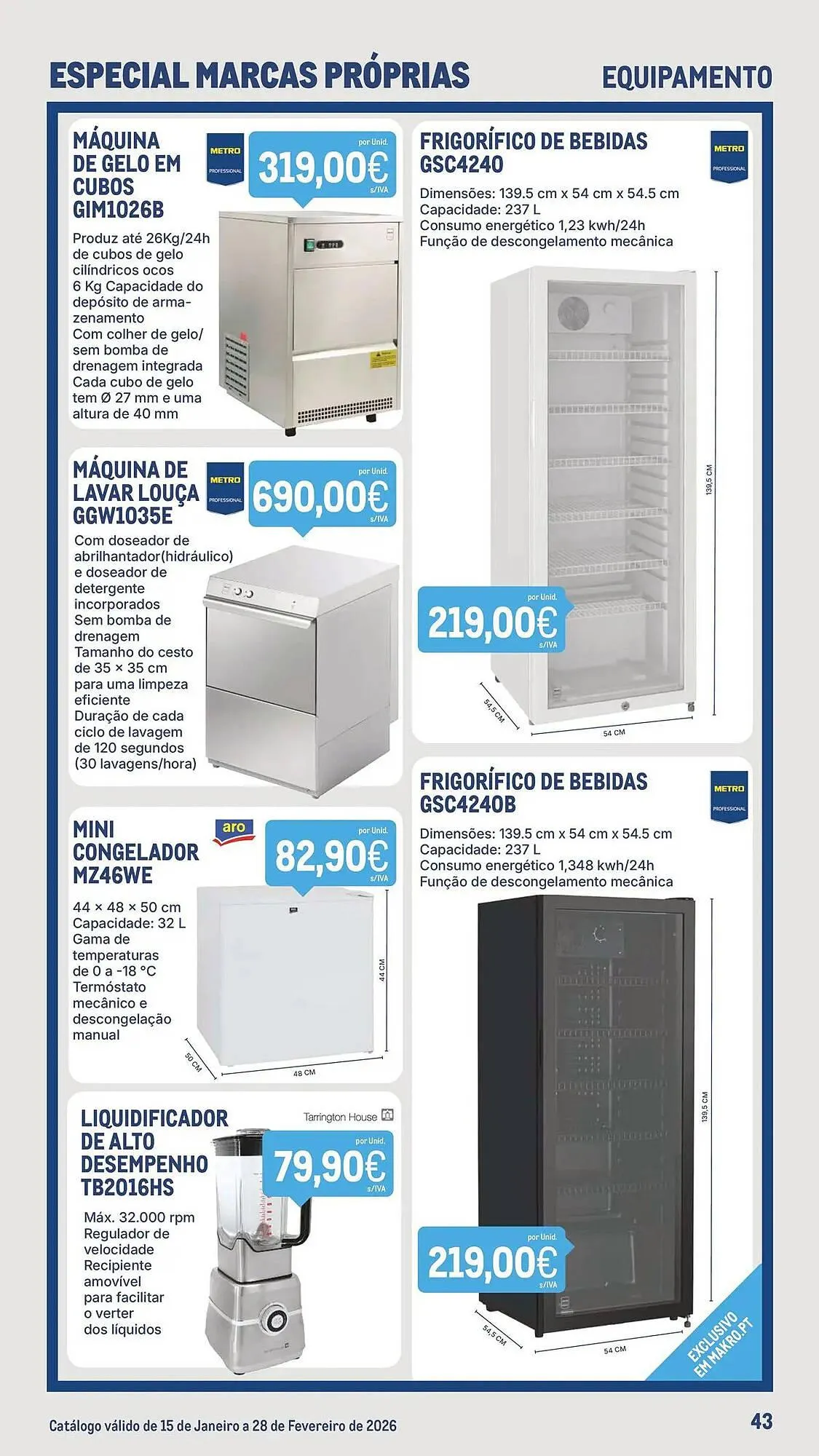 Folheto Catálogo Makro de 2 de fevereiro até 1 de março 2026 - Pagina 43