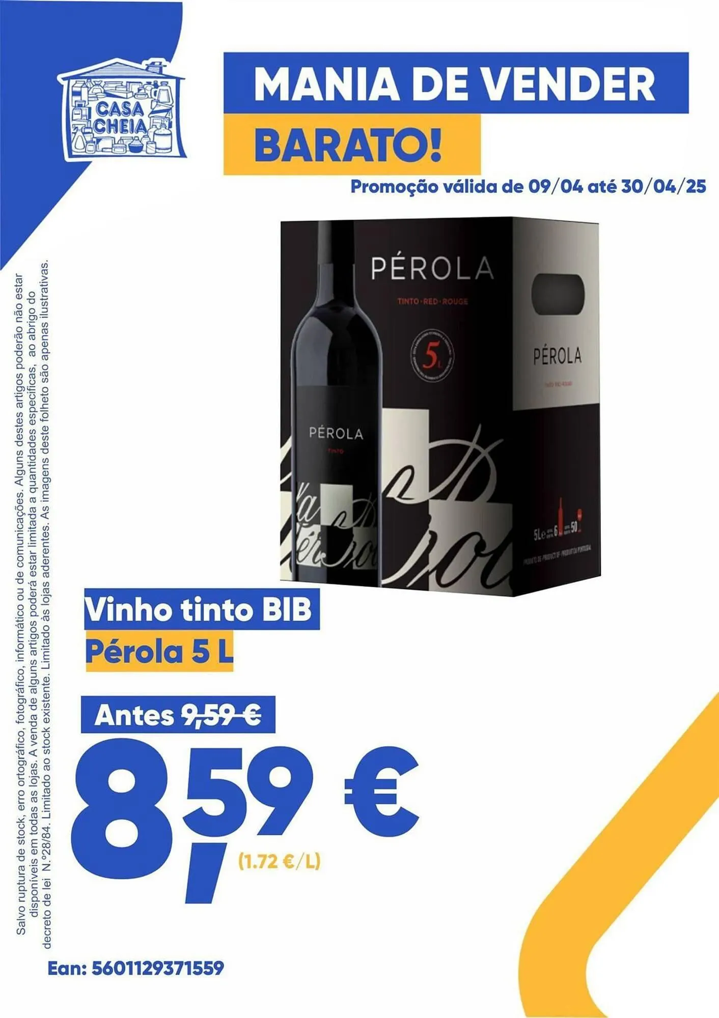 Folheto Folheto Casa Cheia de 9 de abril até 30 de abril 2025 - Pagina 1