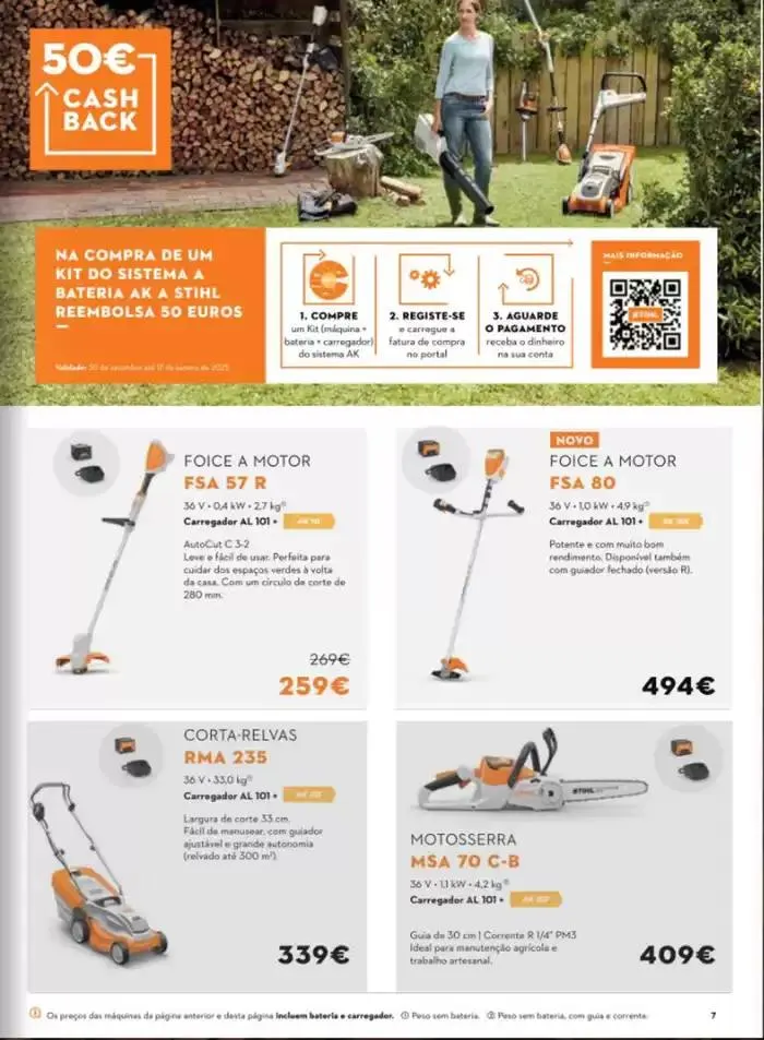 Folheto Stihl Folheto Outono 2024 de 3 de outubro até 17 de janeiro 2025 - Pagina 7