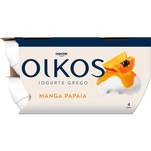 Iogurte Grego de Manga e Papaia Pack 4