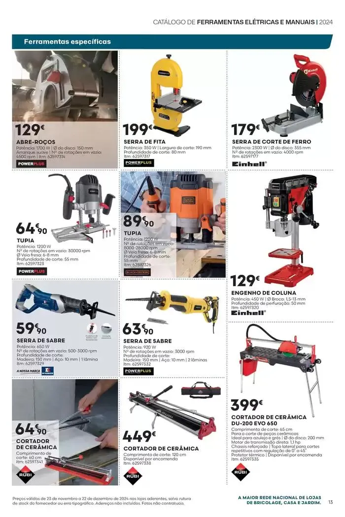 Folheto F#17 Ferramentas Elétricas e Manuais 24p Faro e Lagos de 25 de novembro até 22 de dezembro 2024 - Pagina 13