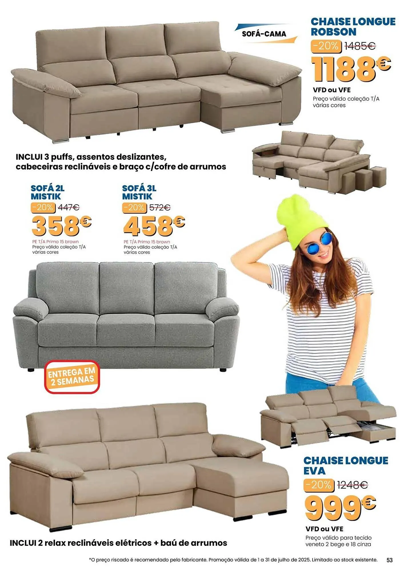 Folheto Folheto Hiper Centro do Móvel de 1 de julho até 31 de julho 2025 - Pagina 53