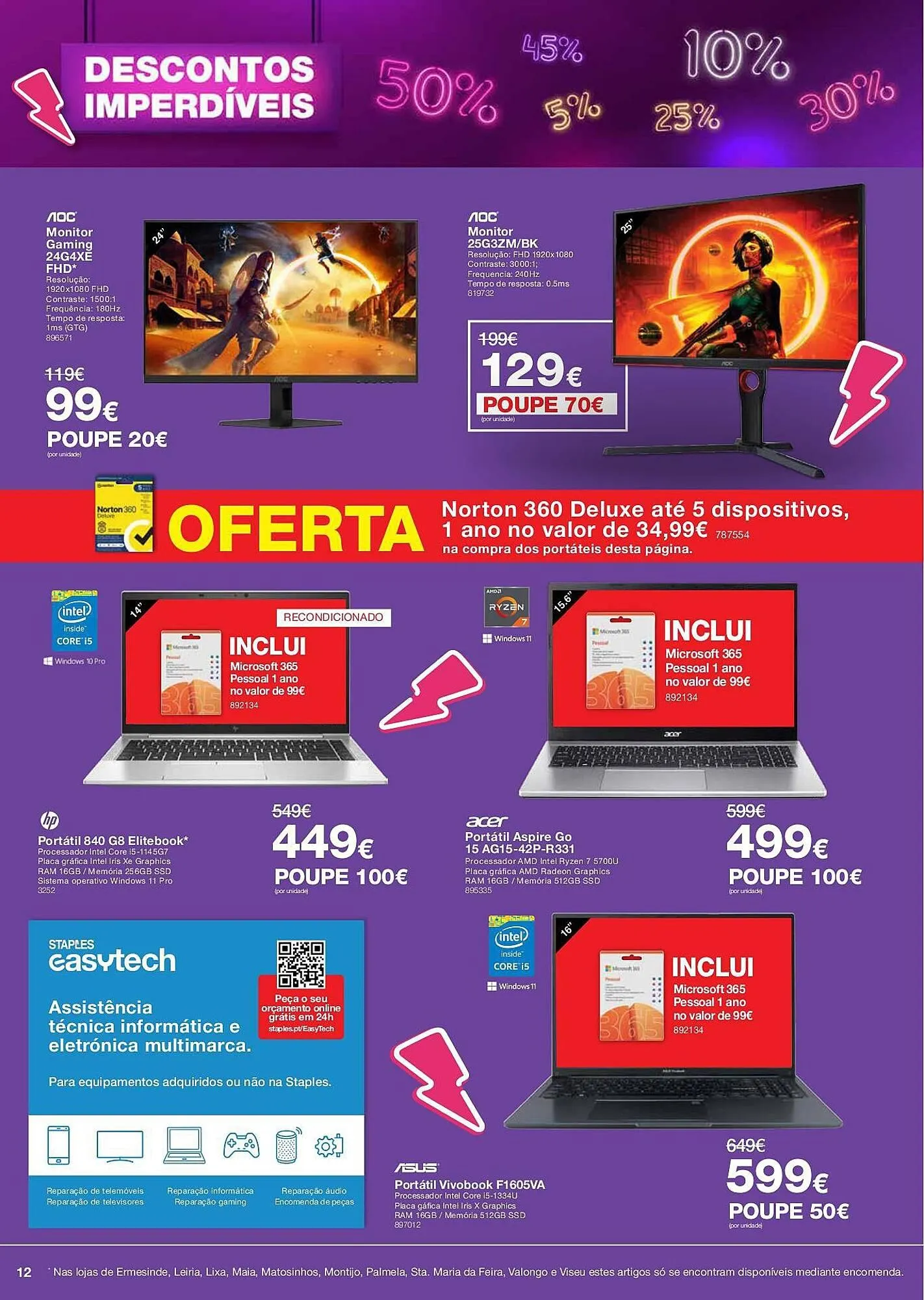 Folheto Folheto Staples de 9 de março até 31 de março 2026 - Pagina 12