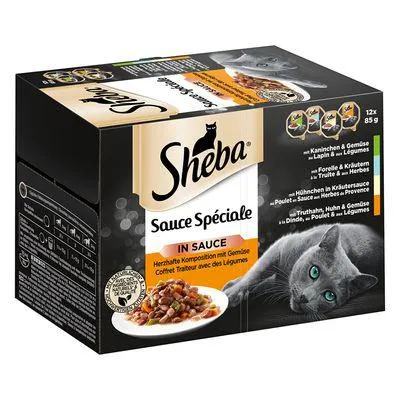 Sheba Multireceita em terrinas 144 x 85 g comida húmida para gatos