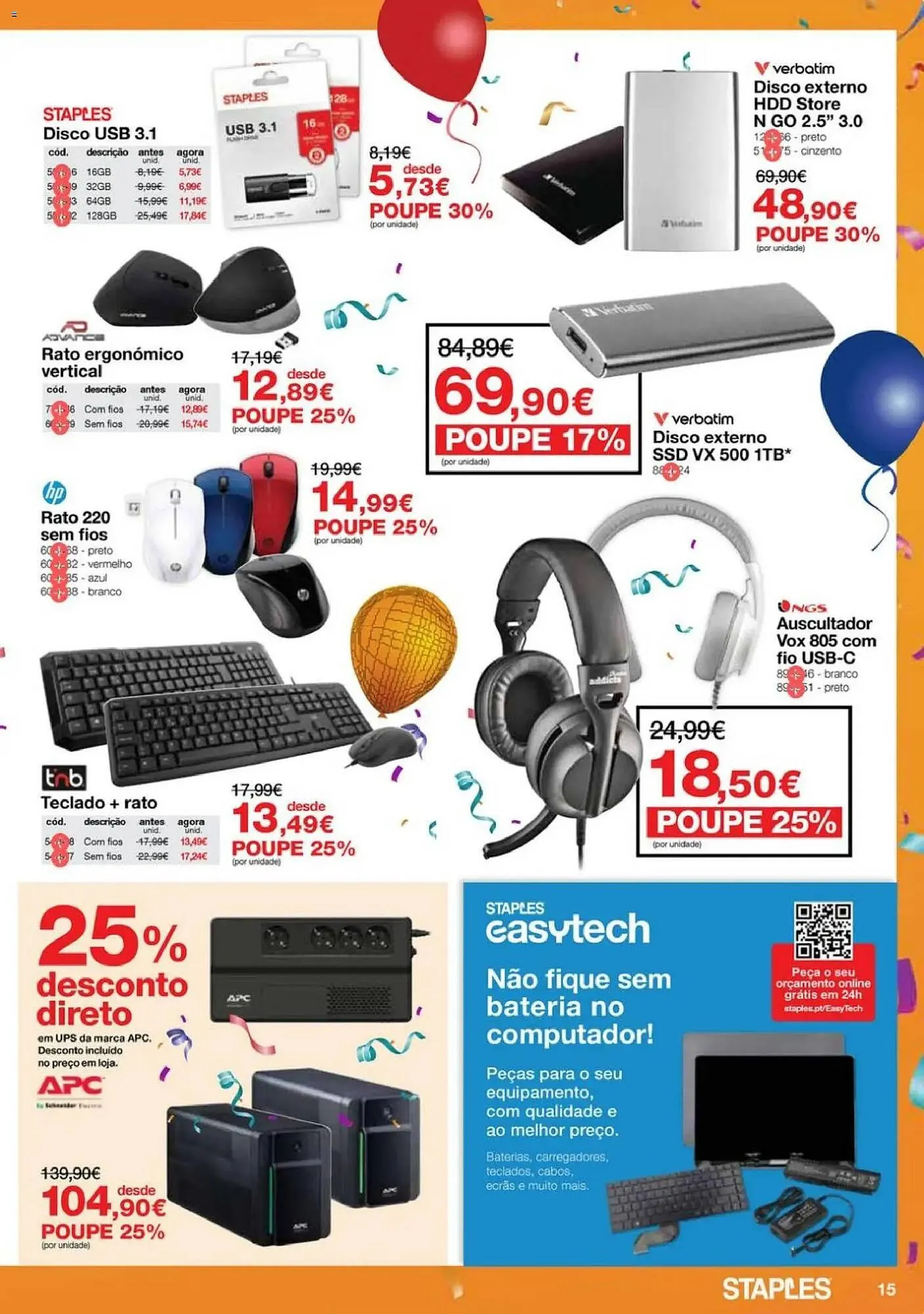 Folheto Folheto Staples de 6 de novembro até 20 de novembro 2025 - Pagina 15