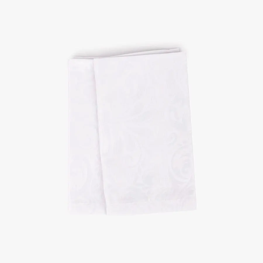 Guardanapo branco jacquard (conj. 2) LIVIA