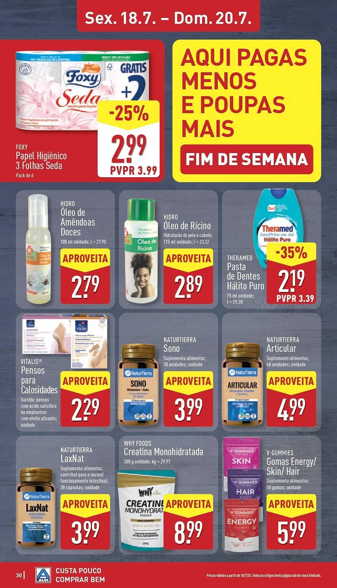 Folheto Folheto ALDI de 14 de julho até 20 de julho 2025 - Pagina 30