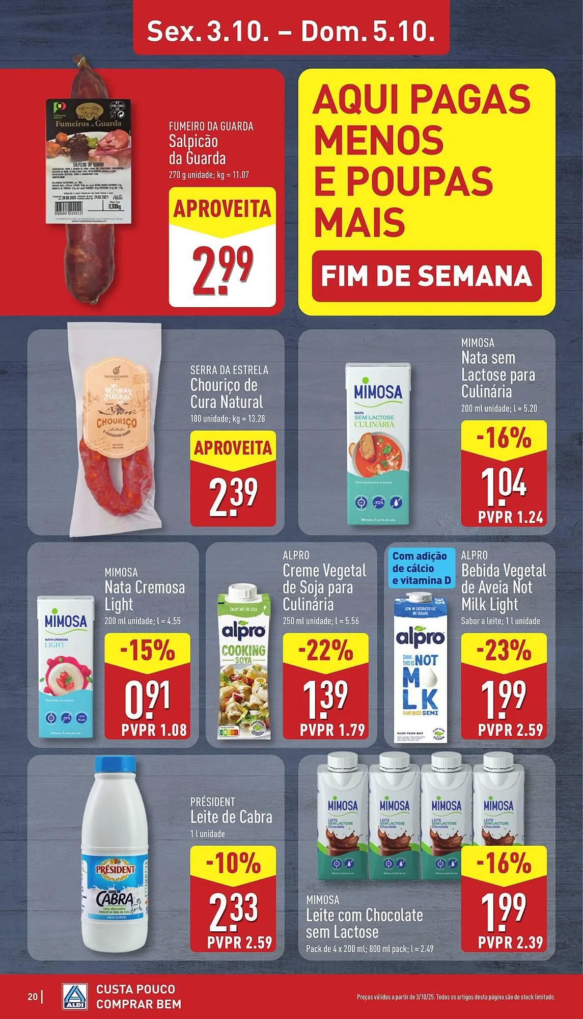 Folheto Folheto ALDI de 29 de setembro até 5 de outubro 2025 - Pagina 20