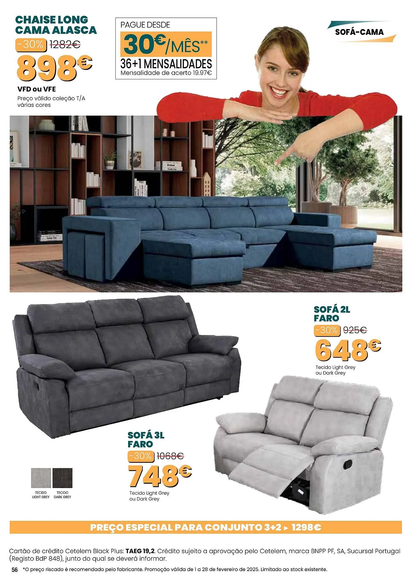 Folheto Folheto Hiper Centro do Móvel de 1 de fevereiro até 28 de fevereiro 2025 - Pagina 56