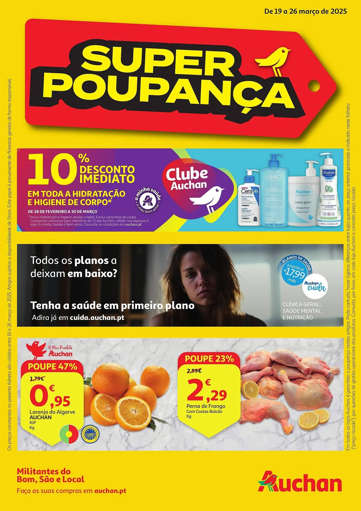 Folheto Folheto Auchan de 19 de março até 26 de março 2025 - Pagina 1
