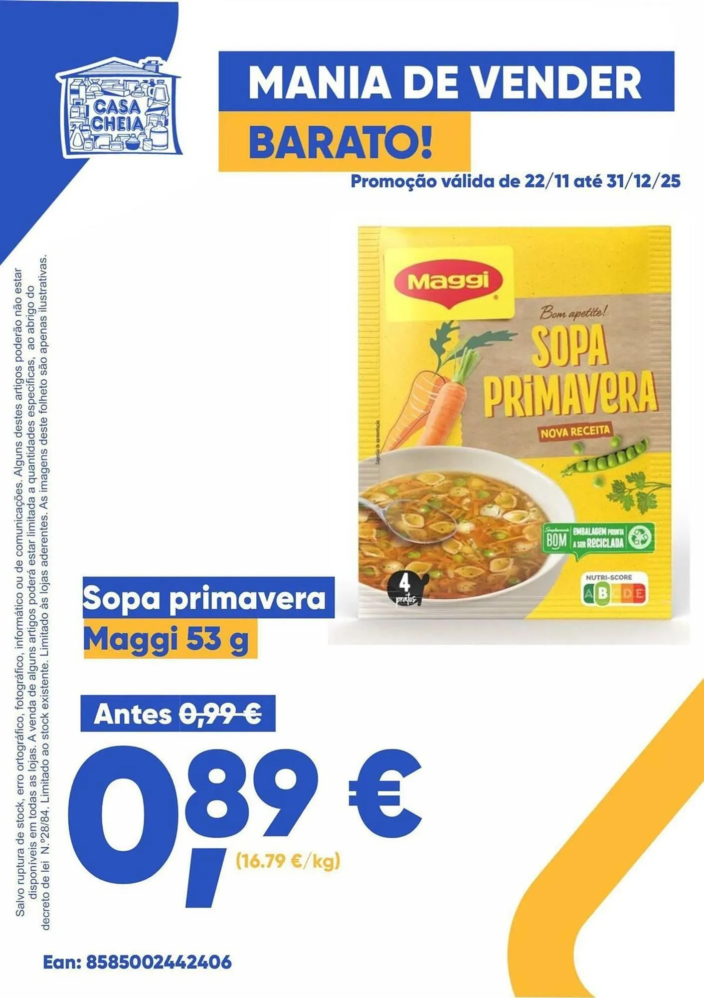 Folheto Folheto Casa Cheia de 22 de novembro até 31 de dezembro 2025 - Pagina 1