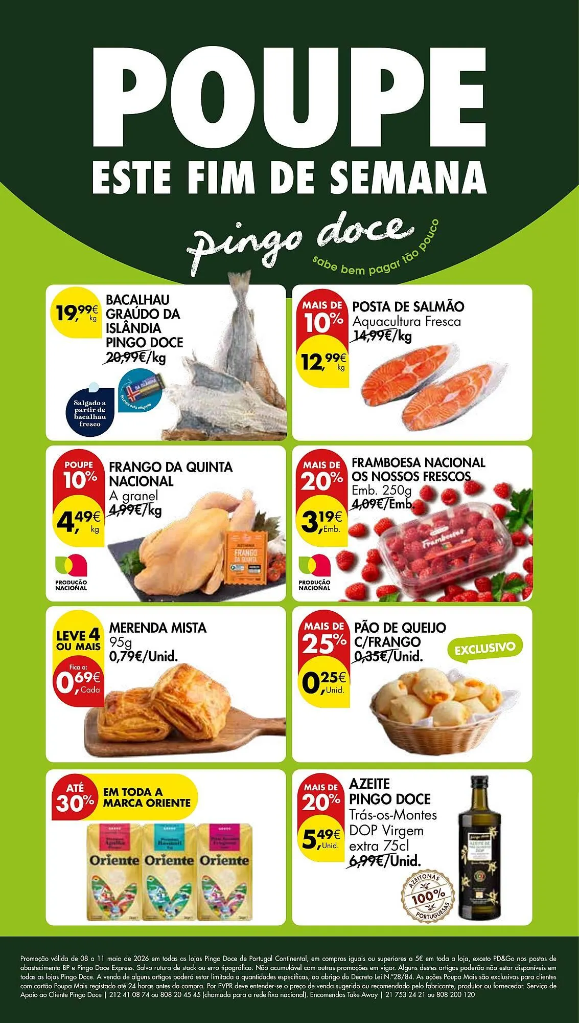 Folheto Folheto Pingo Doce de 8 de maio até 11 de maio 2026 - Pagina 1